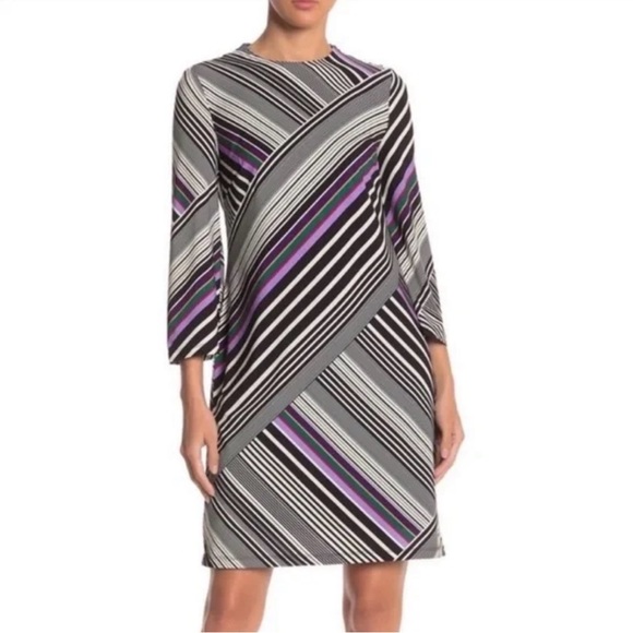 Trina Turk Dresses & Skirts - Trina Turk Merry Striped Shift Dress - Multicolor Rainbow (M)